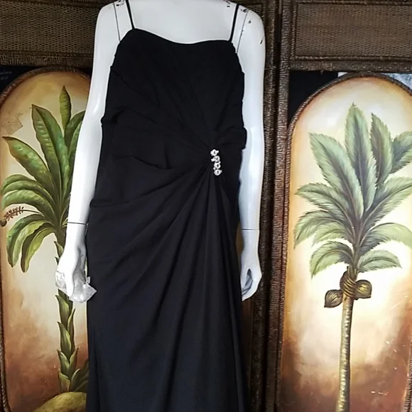 Davids Bridal Formal black dress - Picture 2 of 8